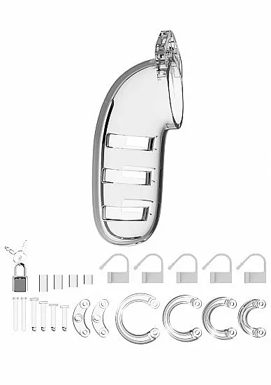 Mancage Chastity 55in Transparent Model 6 SHOTS AMERICA Male Sex Toys