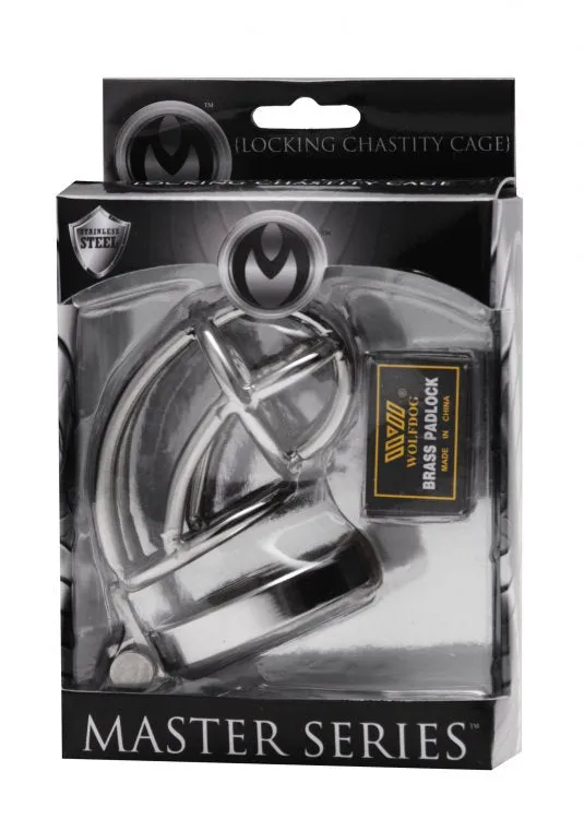 Master Series Captus Stainless Steel Chastity Cage XR Brands Male Sex Toys