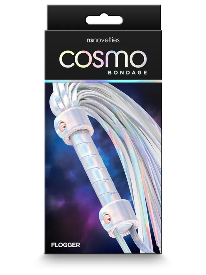 NS NOVELTIES Couples Cosmo Bondage Flogger Holographic