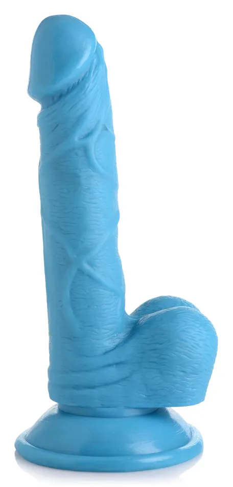 Pop Pecker 65 Inch Dildo With Balls Blue XR Brands Pop Peckers Dildos