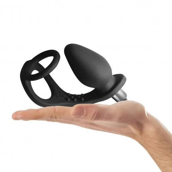 RocksOff Anal RocksOff 7Speed ROZen Cock Ring And Anal Plug Black RocksOff Anal RocksOff 7Speed ROZen Cock Ring And Anal Plug Black