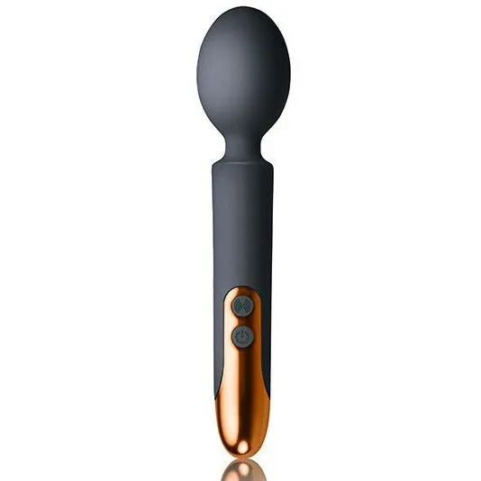 RocksOff Oriel Rechargeable Couples Play Wand Black RocksOff Vibrators