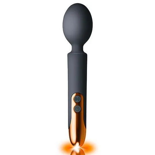 RocksOff Oriel Rechargeable Couples Play Wand Black RocksOff Vibrators