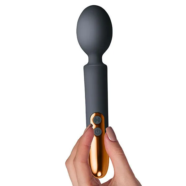 RocksOff Oriel Rechargeable Couples Play Wand Black RocksOff Vibrators