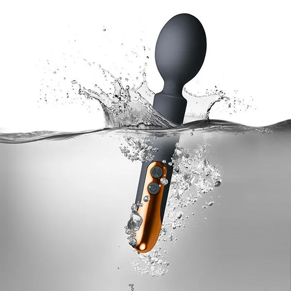 RocksOff Oriel Rechargeable Couples Play Wand Black RocksOff Vibrators