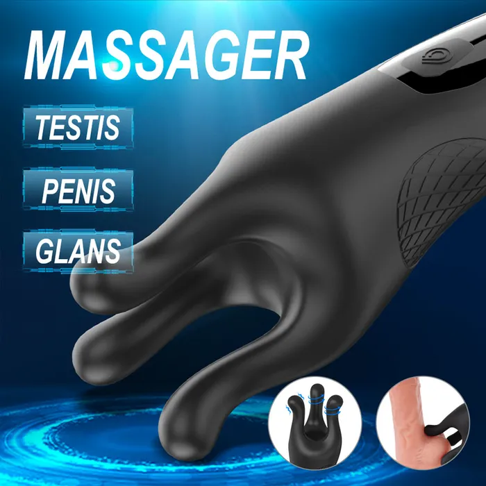 Shande Female Sex Toys TRIDENT Rotation Penis Massaging Vibrator 9 Speeds