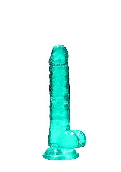 SHOTS AMERICA Dildos Realrock 7in Realistic Dildo W Balls Turquoise