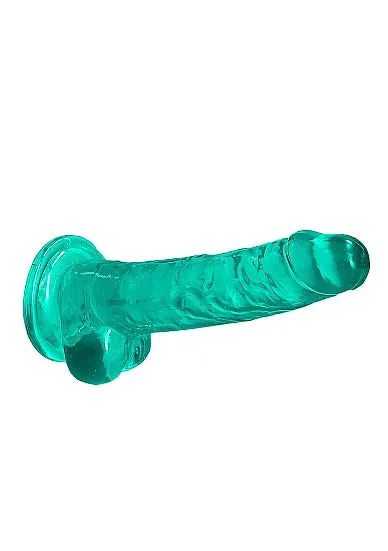 SHOTS AMERICA Dildos Realrock 7in Realistic Dildo W Balls Turquoise