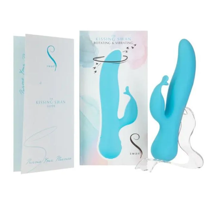 The Kissing Swan Rotating Vibrator STR Female Sex Toys