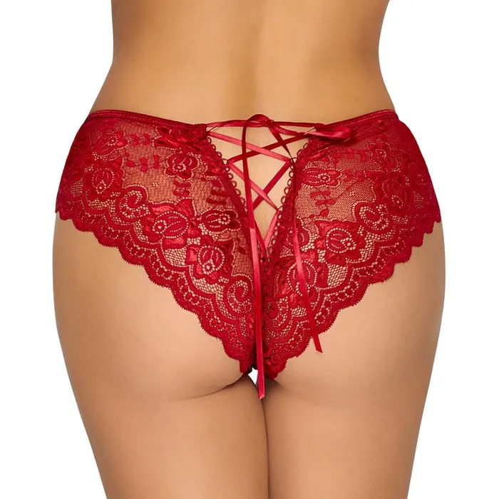 Vibrators Cottelli Lingerie Cottelli Crotchless Panties Red