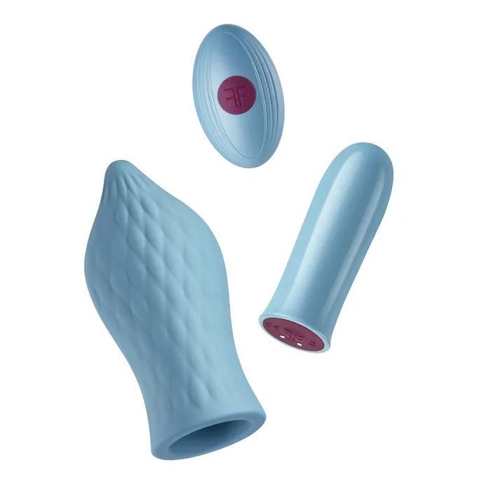 Vibrators Femme Funn Versa Bullet Plus T Sleeve Light Blue