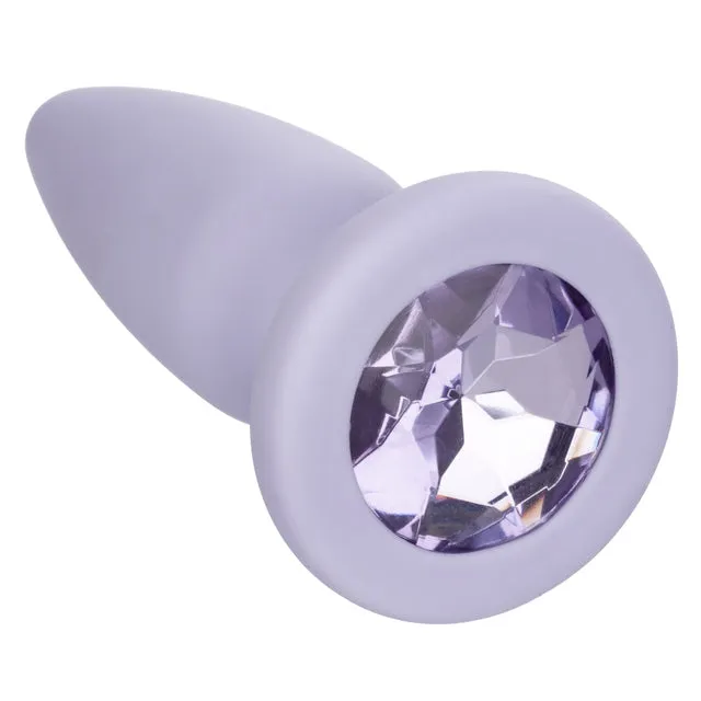 Vibrators First Time Crystal Booty Kit Purple California Exotic Novelties