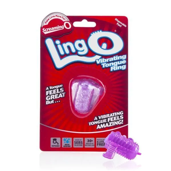 Vibrators Screaming O Screaming O Ling O Vibrating Tongue Ring Purple