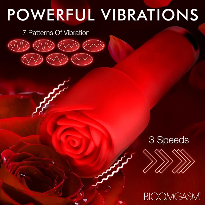 XR Bloomgasm Pleasure RosePetite Mini Silicone Wand Red XR Brands Vibrators