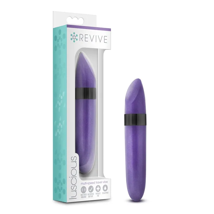 Blush Novelties Female Sex Toys Revive Luscious Multispeed Travel Vibe Electric Violet