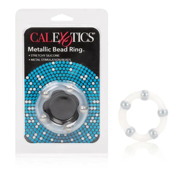 CalExotics Metallic Bead Ring Male Sex Toys