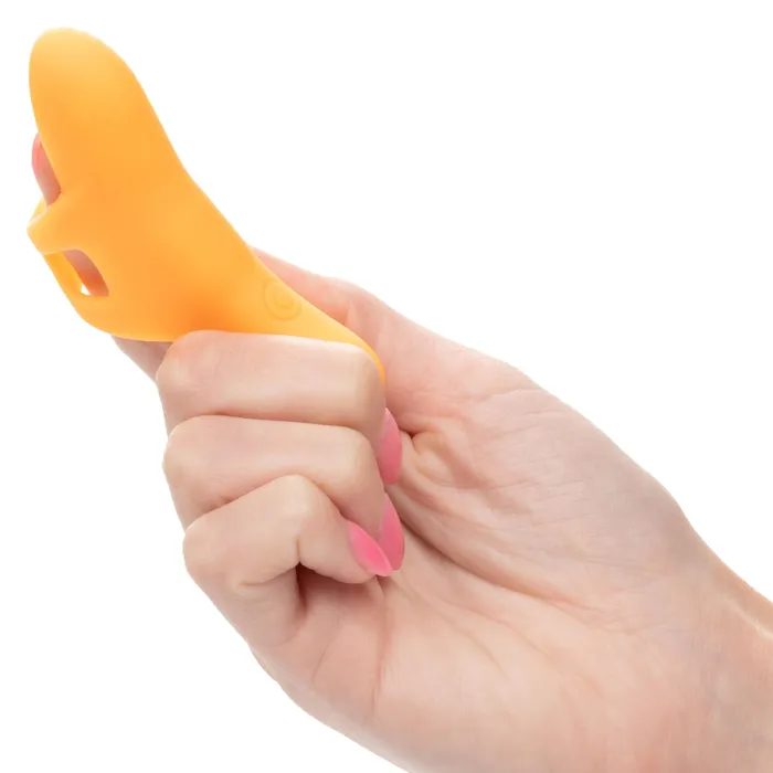 CalExotics Vibrators Neon Vibes the Pleasure Vibe Orange Orange