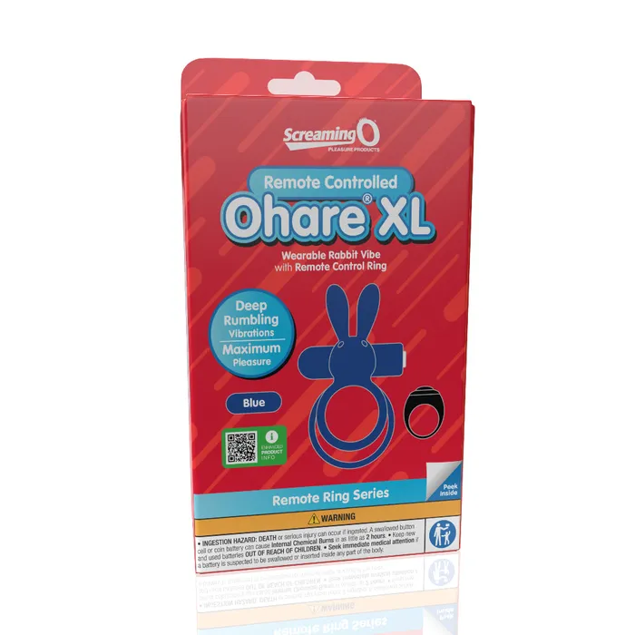 Couples Screaming O Screaming O Remote Controlled Ohare XL Vibrating Ring Blue