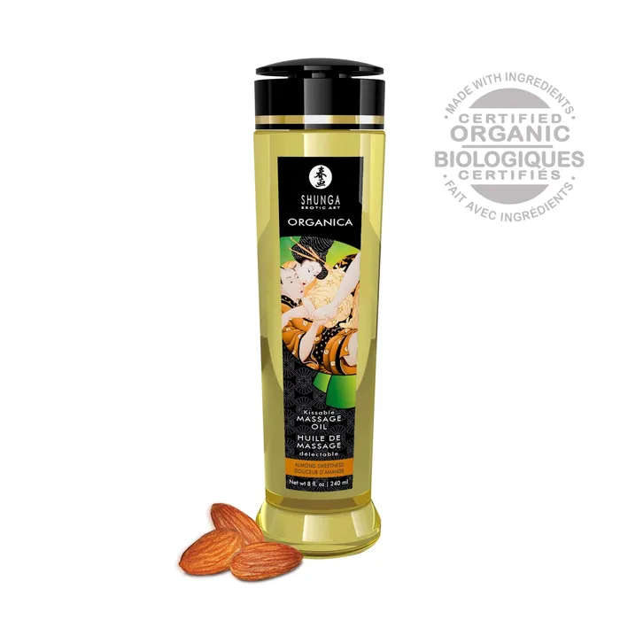 Couples Shunga Organica Massage Oils Almond Sweetness 8 Fl Oz