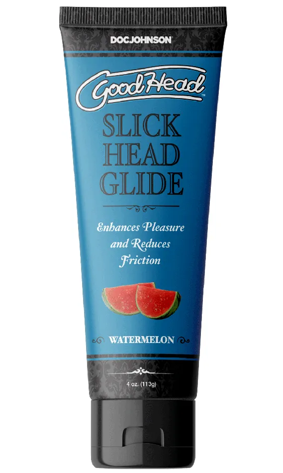 Doc Johnson Male Sex Toys Goodhead Slick Head Glide Watermelon 4 Oz