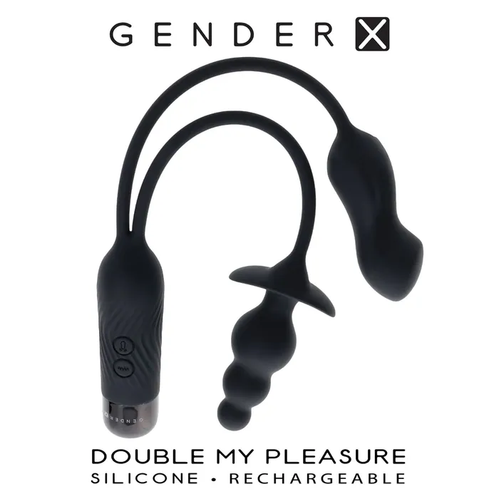 Evolved Gender X Vibrators Double My Pleasure Black