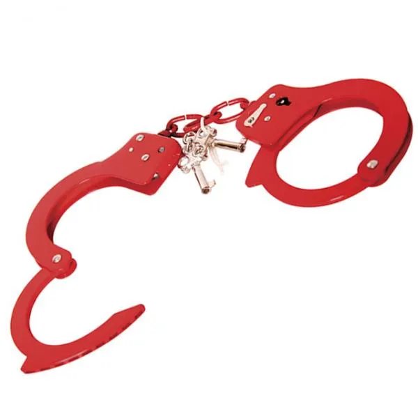 Fetish Fantasy Designer Metal Handcuffs Red Pipedream Products Couples