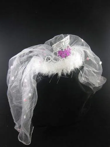 GasworksOMG Couples Flashing BridetoBe Tiara With a White Fur Veil