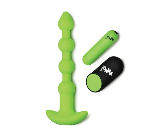 Glow in the Dark Anal Beads Green XR Brands Bang Anal Glow in the Dark Anal Beads Green XR Brands Bang Anal