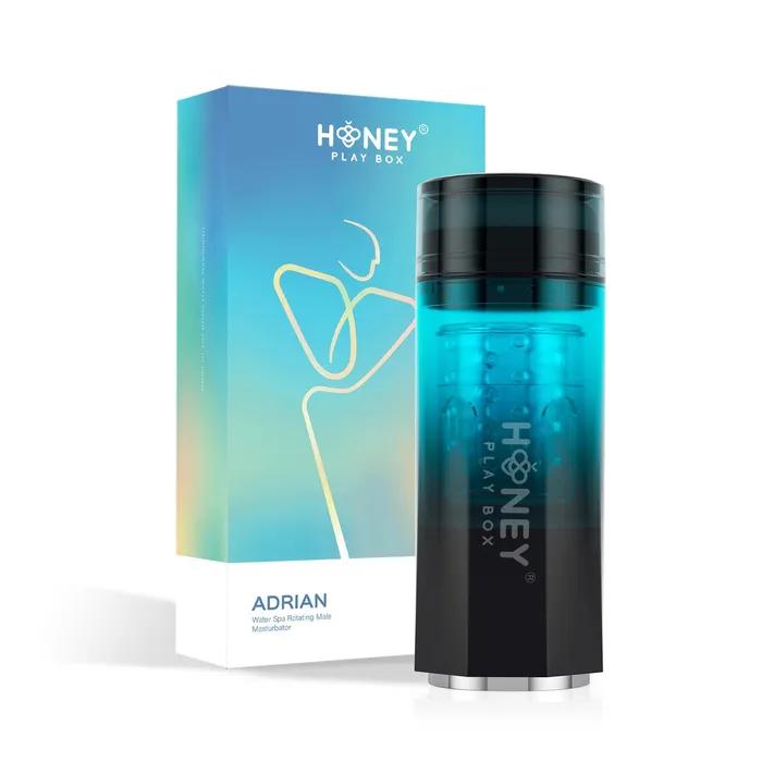 Honey Play Box Adrian Water Spa Rotating Male Masturbator Blue Male Sex Toys