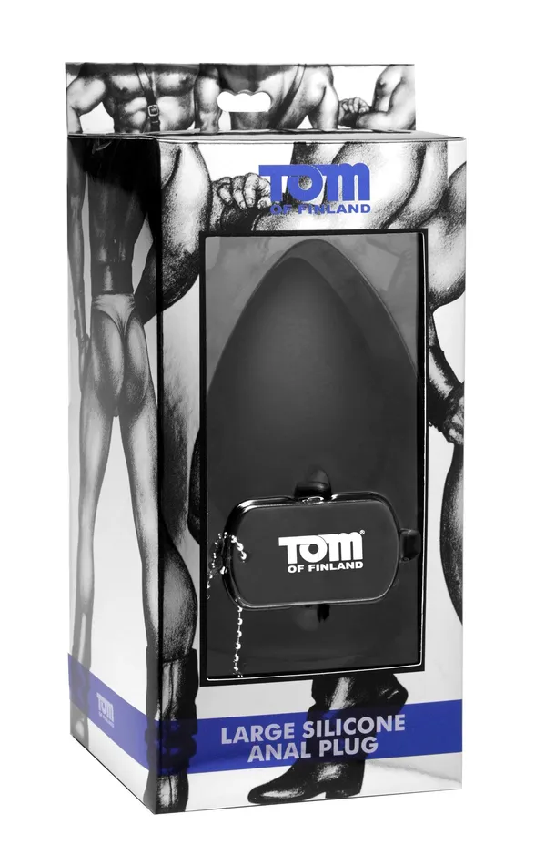 Male Sex Toys XR Brands Tom of Finland Tom of Fin Silicone Anal Plug XL Large