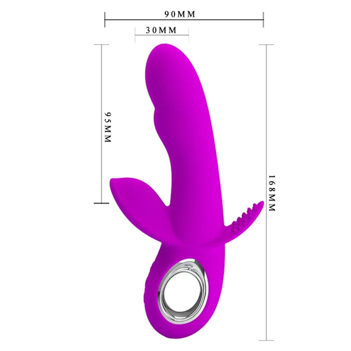 Pretty Love Humphrey Bendable Front and Back Rabbit Fuchsia Pretty Love Vibrators