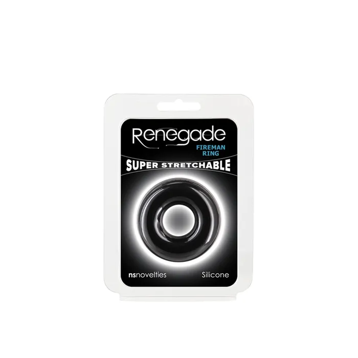 Renegade Fireman Ring Medium Black nsnovelties Anal