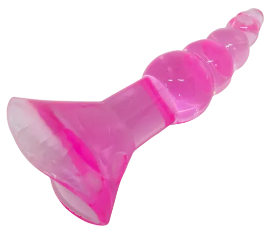 Ribbed Fantasy Pink Butt Plug Playmate Anal