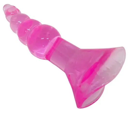 Ribbed Fantasy Pink Butt Plug Playmate Anal