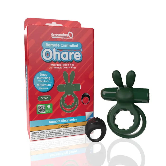 Screaming O Couples Screaming O Remote Controlled Ohare Vibrating Ring Green