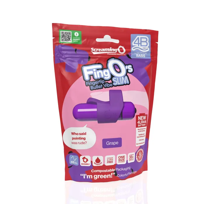 Screaming O Female Sex Toys 4b Fingo Slim Grape