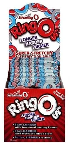 Screaming O Vibrators Ringos 18 Count Box Assorted Colors