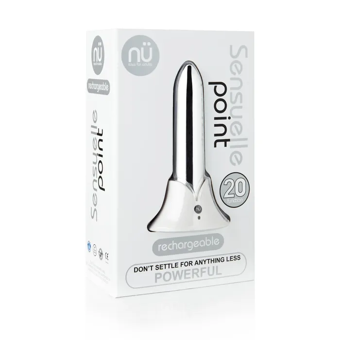 Sensuelle Point 20 Function Bullet Silver Sensuelle Vibrators