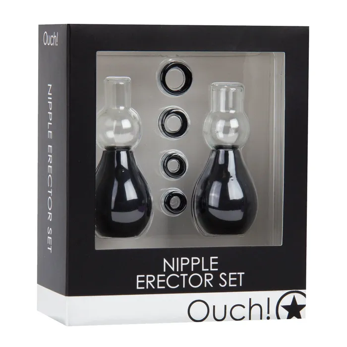 Shots Ouch Nipple Erector Set Black Shots Ouch Anal