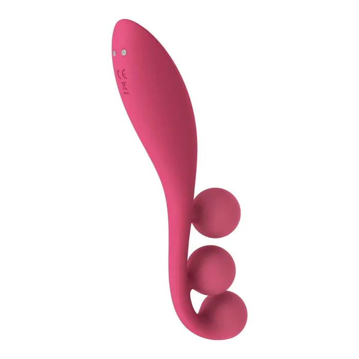 Tri Ball 1 Lay on Vibrator Red Satisfyer Vibrators