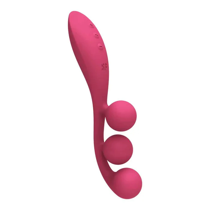 Tri Ball 1 Lay on Vibrator Red Satisfyer Vibrators