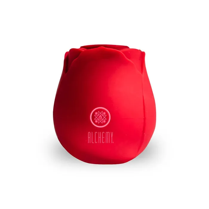 Vibrators Alchemy Alchemy Rosebud Luxury AirPulse Massager Red