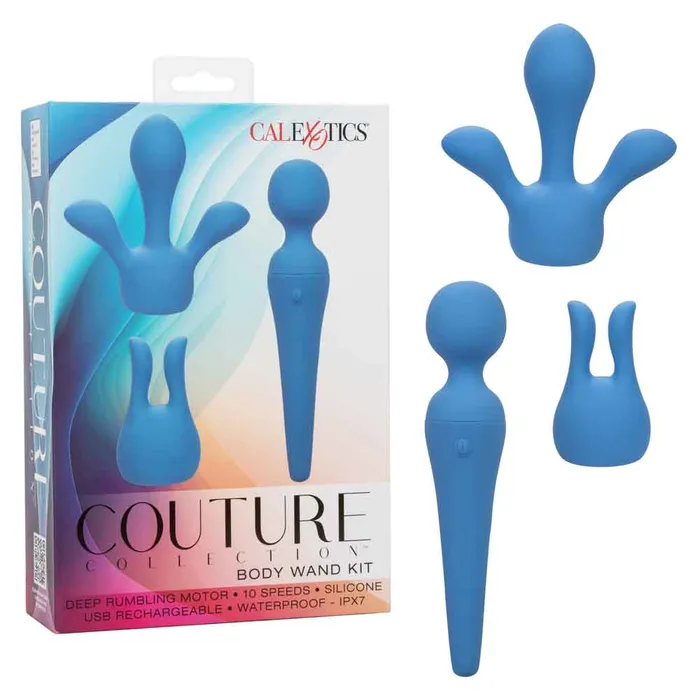 Vibrators CalExotics Couture Collection Body Wand Kit Blue