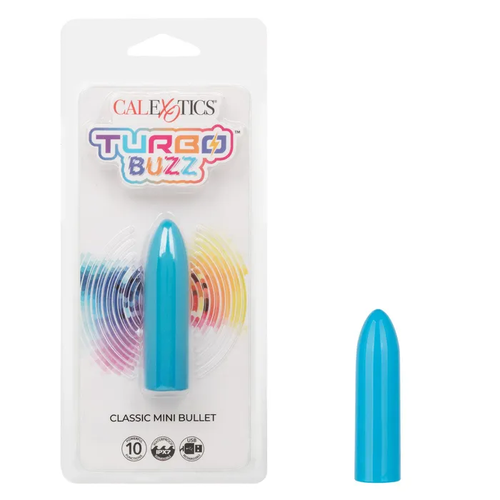 Vibrators CalExotics Turbo Buzz Classic Mini Bullet Blue