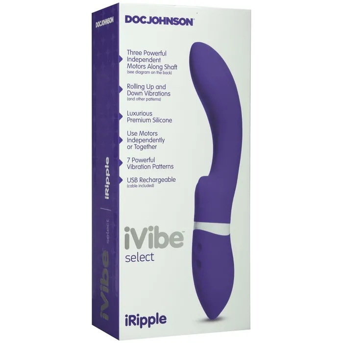 Vibrators Doc Johnson Ivibe Select Iripple Purple