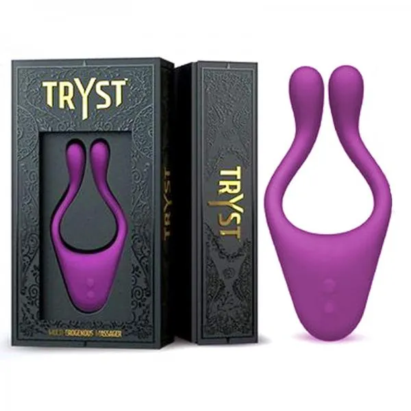 Vibrators Doc Johnson Tryst Purple MultiErogenous Massager