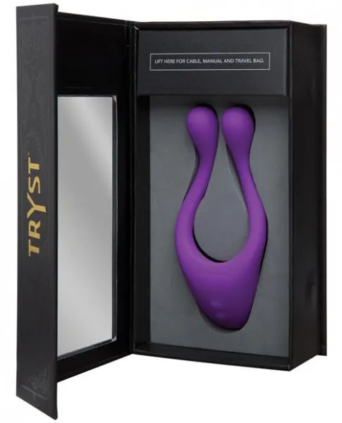 Vibrators Doc Johnson Tryst Purple MultiErogenous Massager