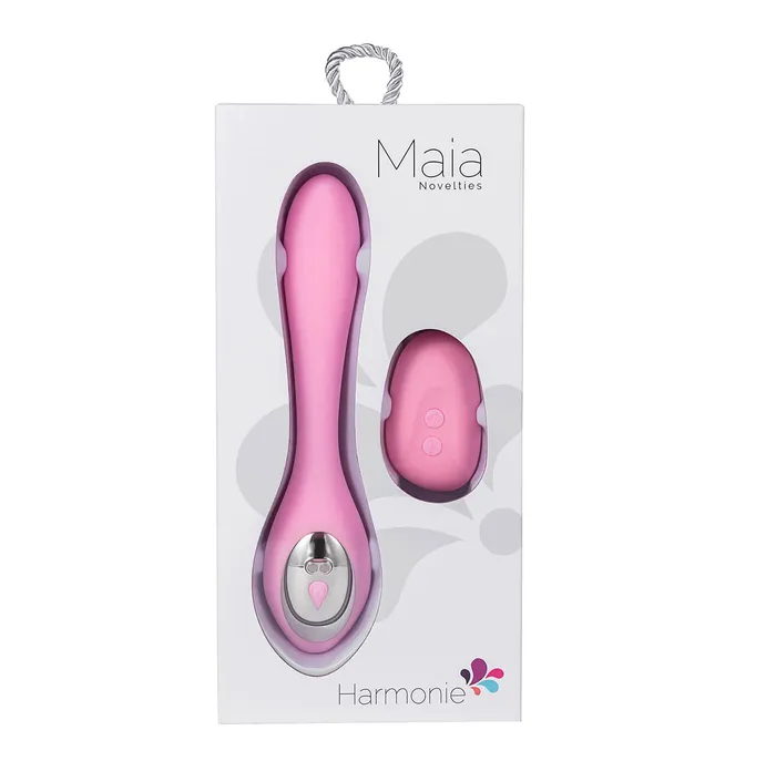 Vibrators Maia Toys Harmonie Rechargeable Remote Silicone Bendable Vibrator Pink