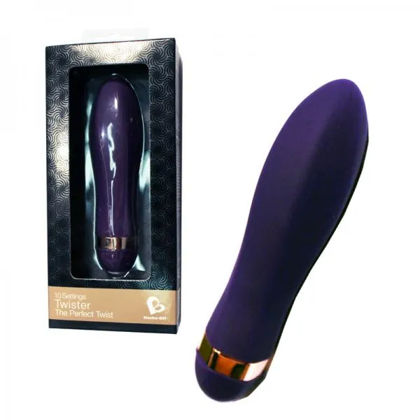 Vibrators Rocks Off Limited Twister Purple Discreet Vibrator