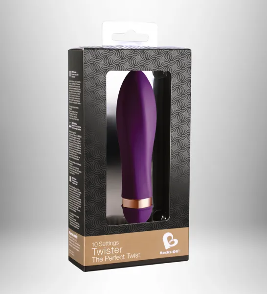 Vibrators Rocks Off Limited Twister Purple Discreet Vibrator